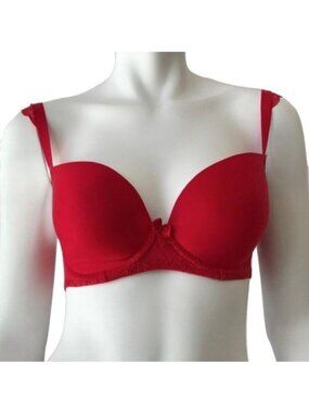 Passionata By Chantelle Red Winged Lace Bra
